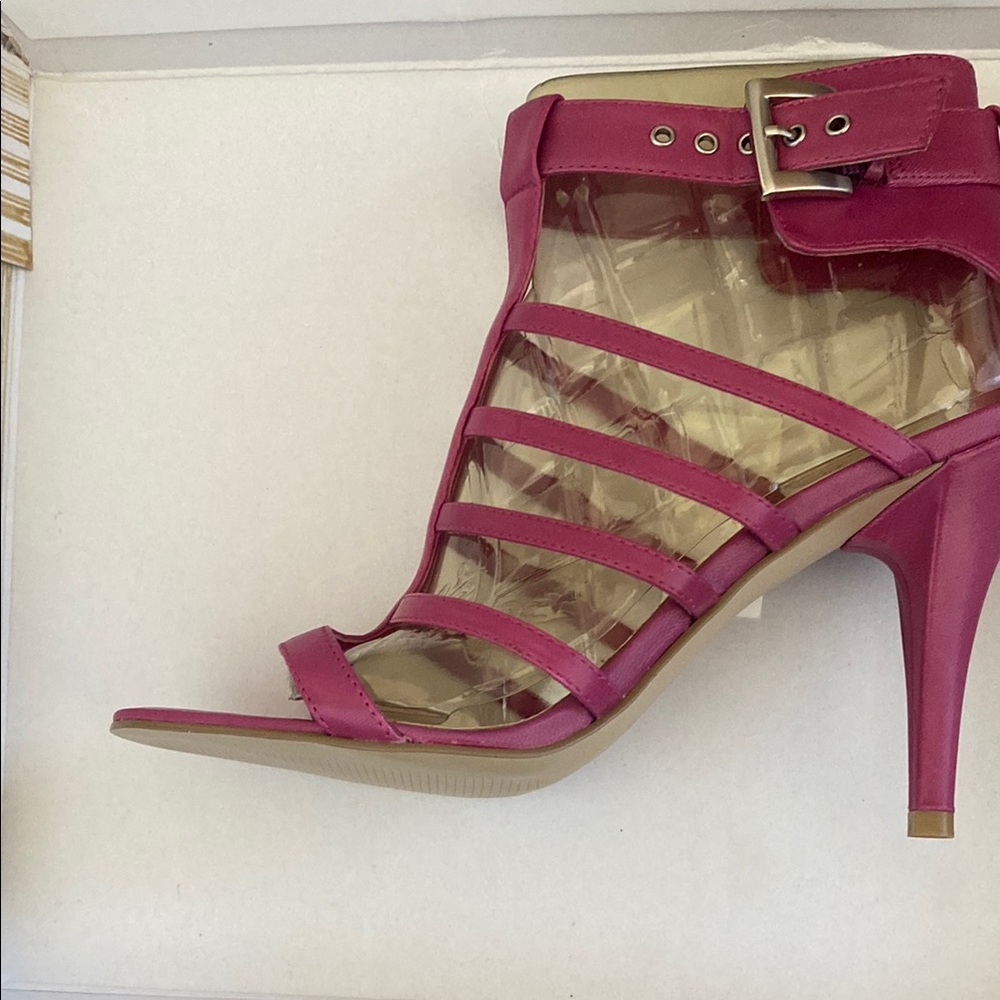 Nine West Pink Gladiator Heels
